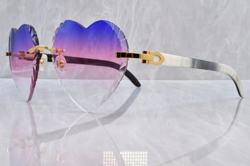 Detroit Heart Buff Style Sunglasses