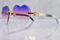 Detroit Heart Buff Style Sunglasses