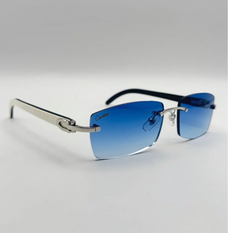 Rimless Buff Sunglasses - Kartier Kloset glasses