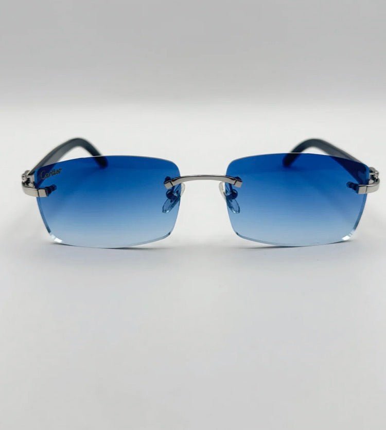 Rimless Buff Sunglasses - Kartier Kloset glasses