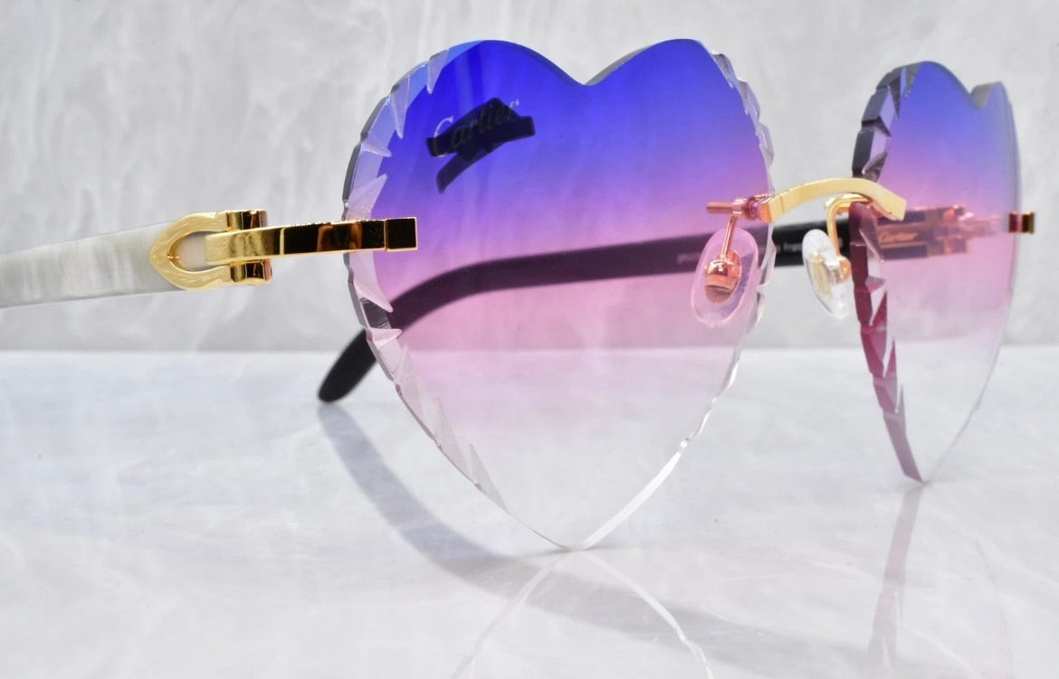 Detroit Heart Buff Style Sunglasses