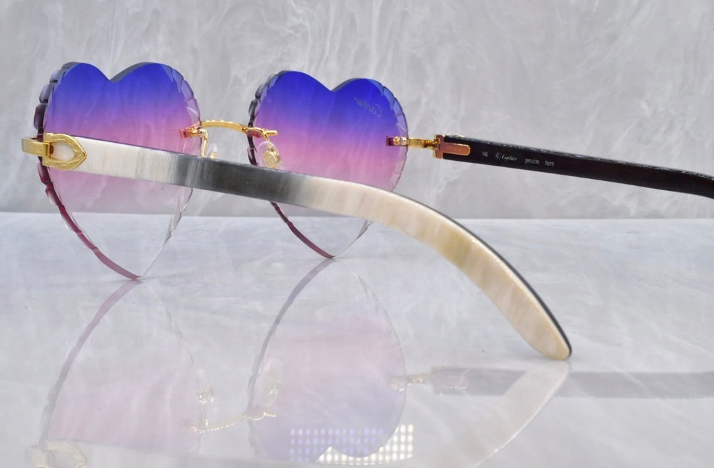 Detroit Heart Buff Style Sunglasses